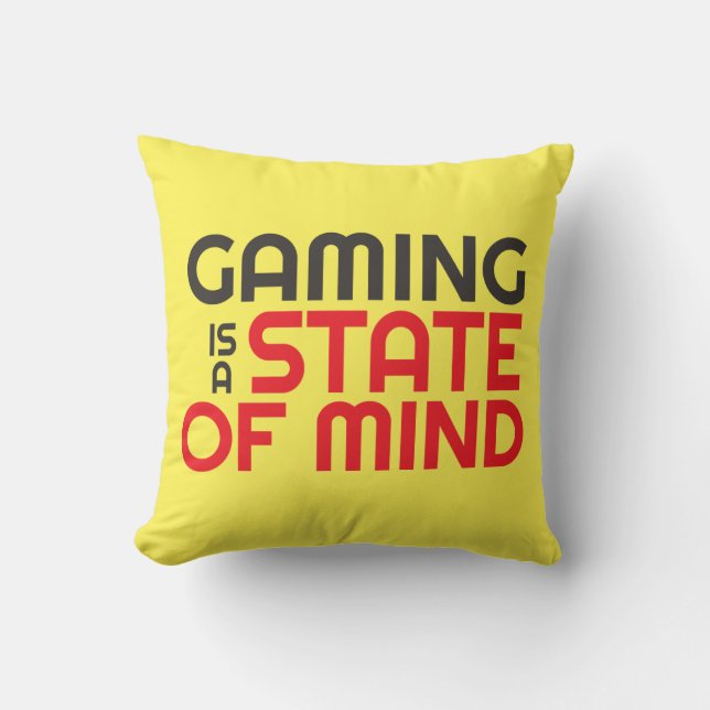 Coussin de devis de gamer pour les jeux vidéo Geek (Recto)