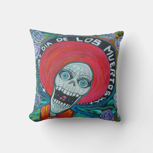 Coussin de Dia De Los Muertos American MoJo (Recto)