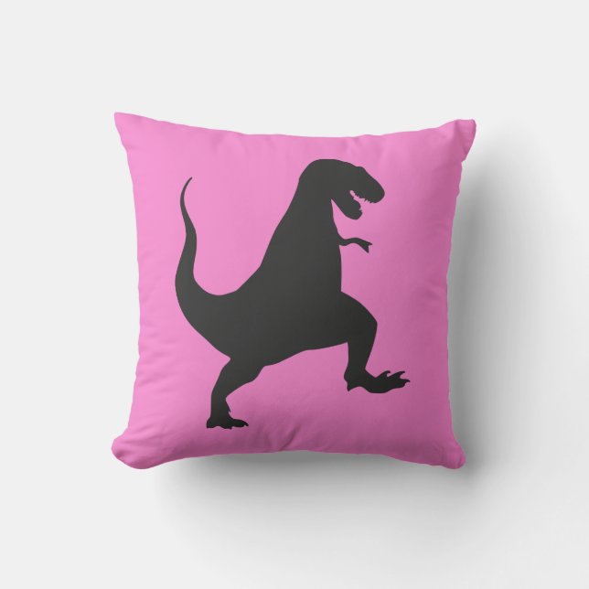 Coussin de dinosaure rose (Recto)