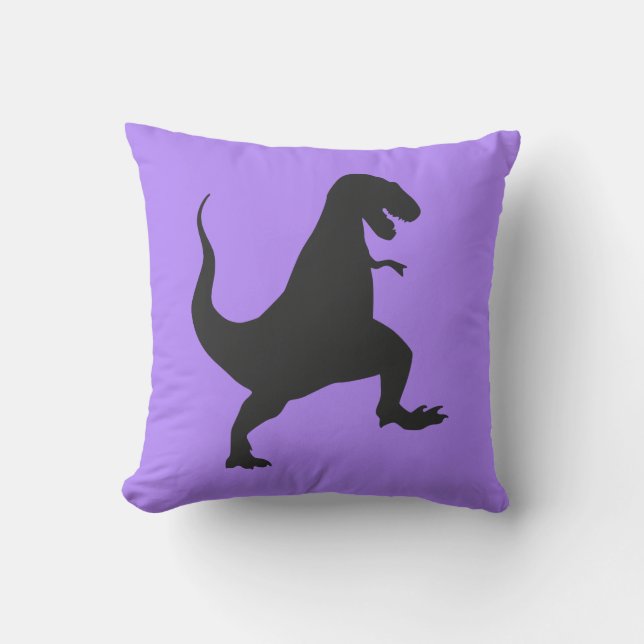 Coussin de dinosaure violet (Recto)