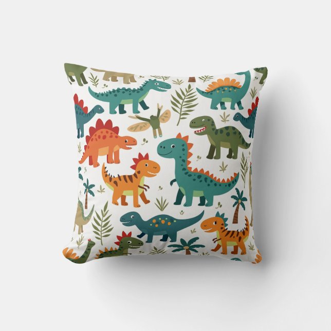 Coussin de dinosaures doux et mignons (Recto)