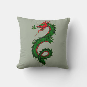 Coussin de dragon chinois