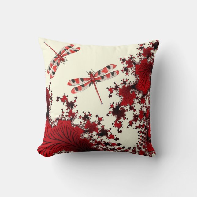Coussin de dragonfly rouge (Recto)