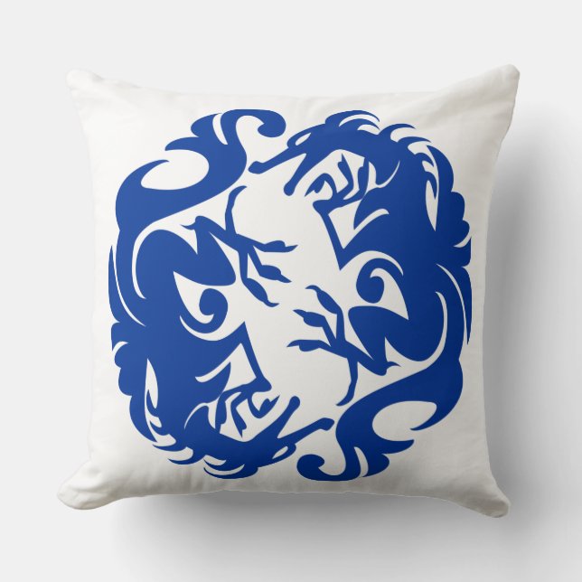 coussin de dragons cercle (Recto)