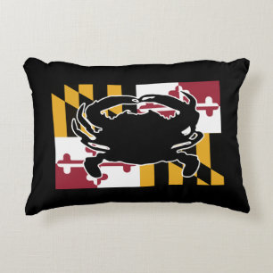 Coussin de drapeau/crabe du Maryland