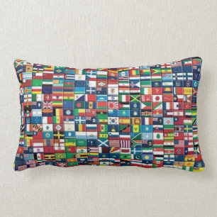 Coussin de drapeaux du monde