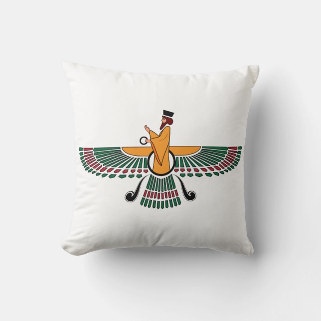 Coussin de Farvahar de Persan (Recto)