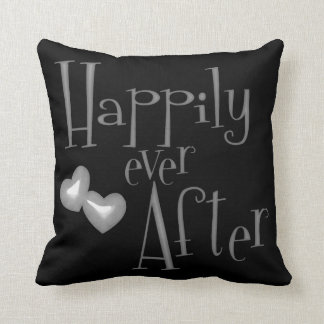 Coussin De Faux de parties scintillantes coeurs argentés