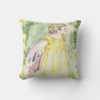 Coussin de fée mignon du printemps