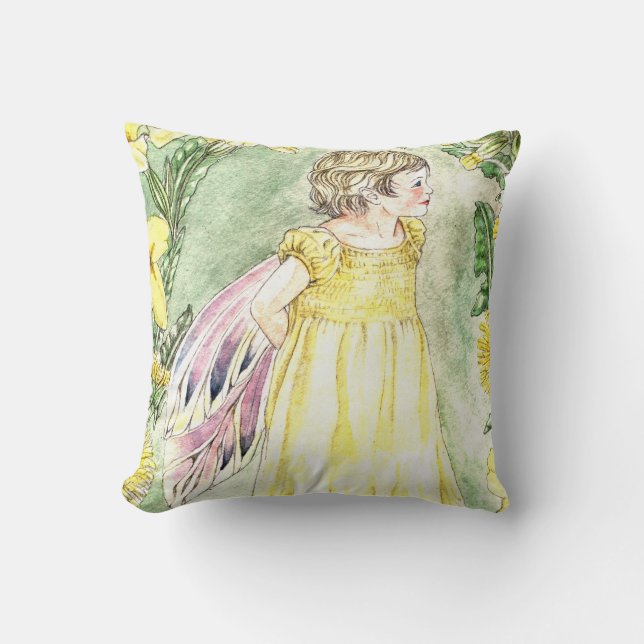 Coussin de fée mignon du printemps (Recto)