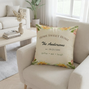 Coussin de Ferme Personnalisé avec Nom de Famille 