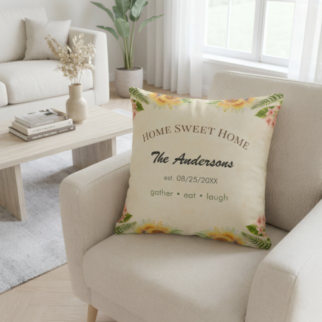 Coussin de Ferme Personnalisé avec Nom de Famille  (Créateur téléchargé)