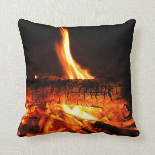 Coussin de feu de bois