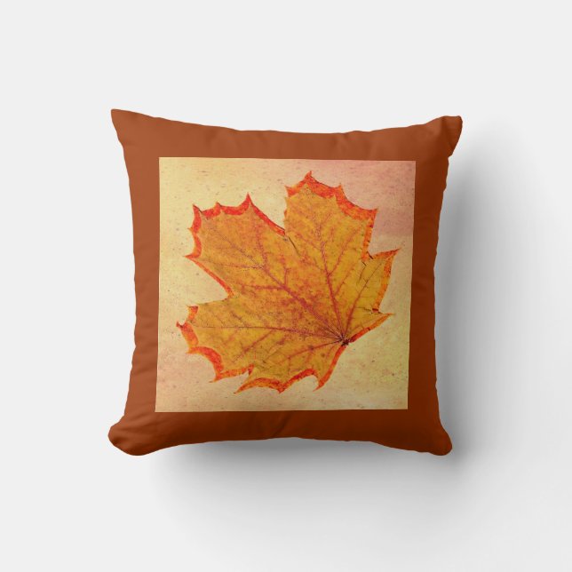 Coussin de feuille d'automne (Recto)