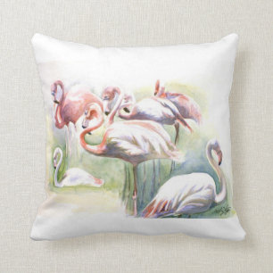 Coussin de fiesta de Flamant rose