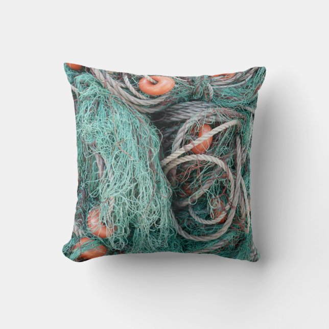 Coussin de filet de pêche commerciale (Recto)