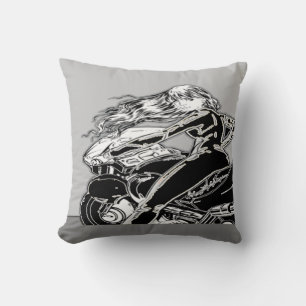 Coussin de fille de vélo