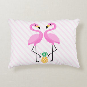 Coussin de Flamant rose