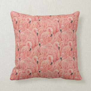 coussin de flamants roses