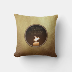 coussin de flamme de chandelle de cochon volant