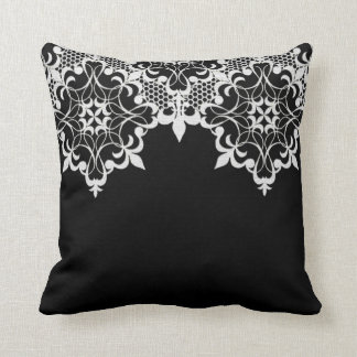 Coussin de Fleur De Lace Black
