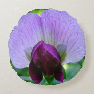 Coussin de fleur de pois doux violet