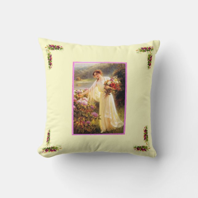 Coussin de fleurs American MoJo (Recto)