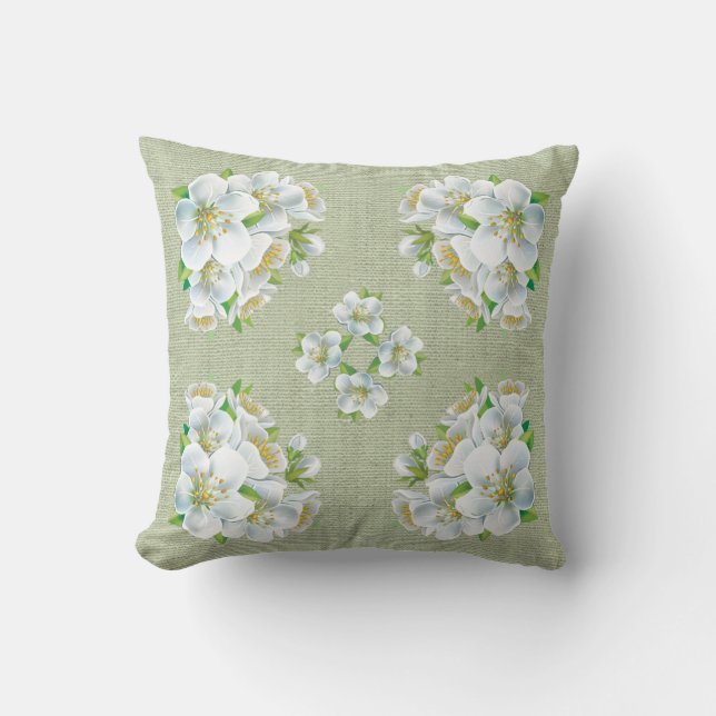 Coussin de fleurs blanches (Recto)