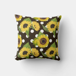 Coussin de fleurs de printemps brillant - coloré A