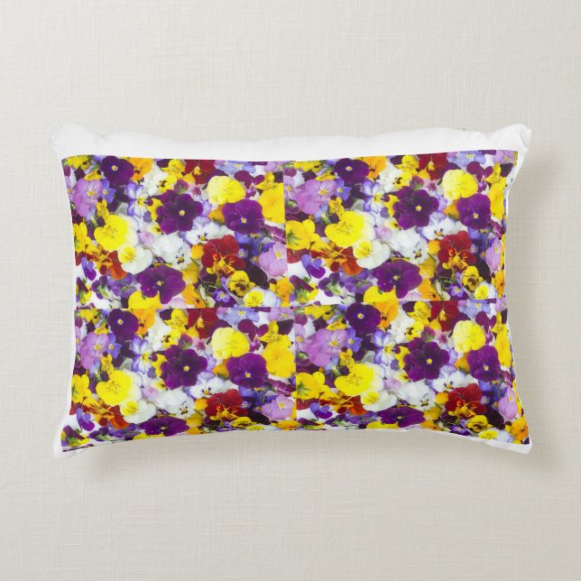 Coussin de fleurs mixtes (Devant)