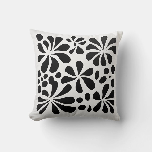 Coussin de fleurs monochromes (Recto)