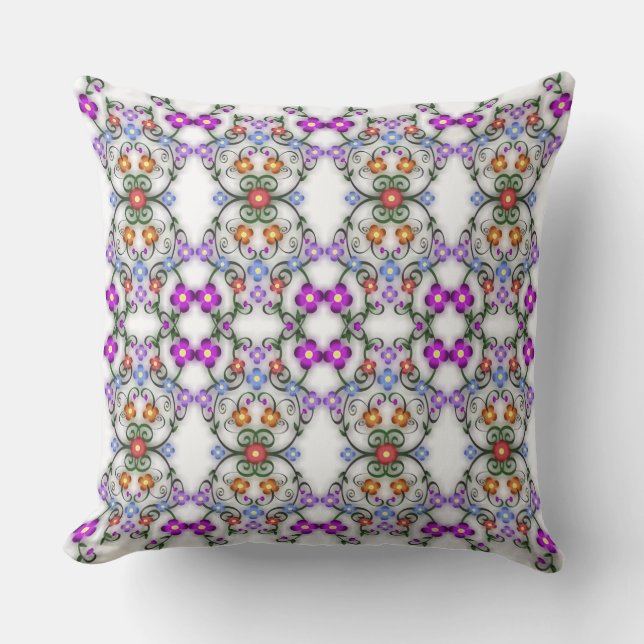 coussin de fleurs ornementales (Recto)