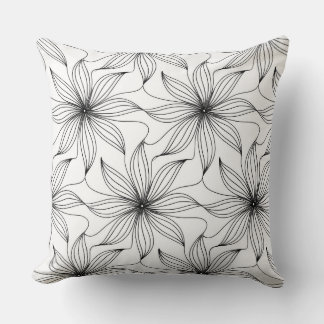 Coussin de fleurs personnalisé
