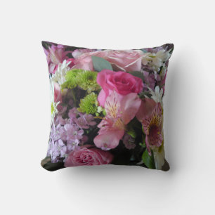 Coussin de fleurs Rose Aster