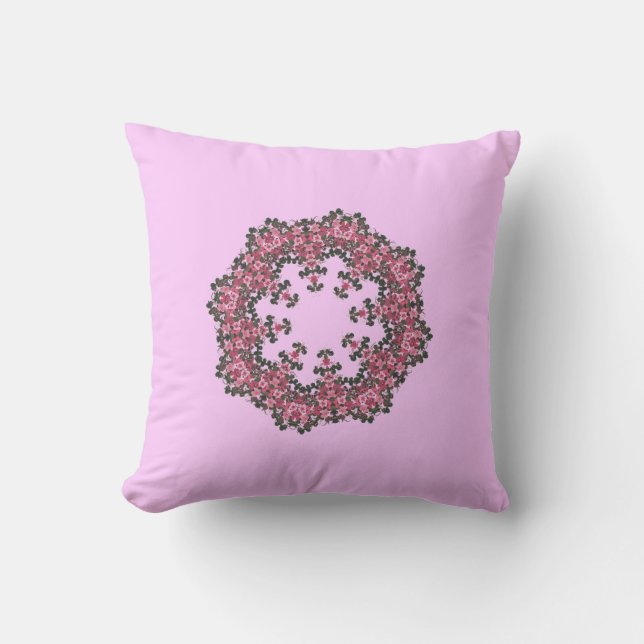 Coussin de fleurs roses (Recto)