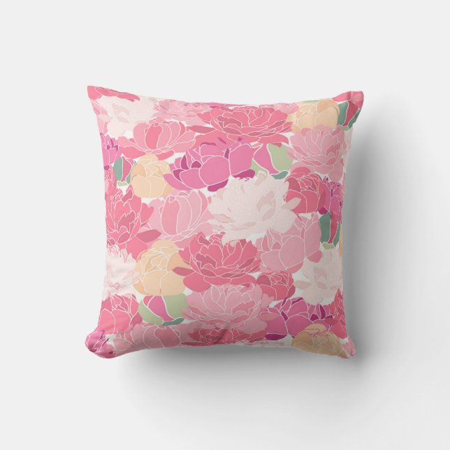 Coussin de fleurs roses (Recto)