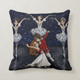 Coussin de flocons de neige de casse-noix d'Anime