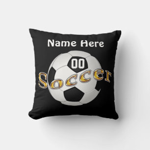 Coussin de football avec votre nom, NUMÉRO, COULEU