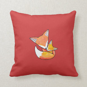 Coussin de Fox de bébé de maman de région boisée
