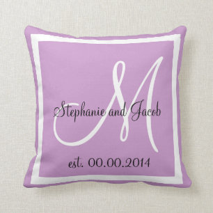 Coussin de garde de Mariage de Lavender doux et vi
