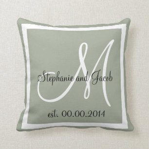 Coussin de garde de Mariage gris clair