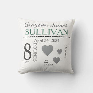 coussin de garderie faire-part de naissance enfant