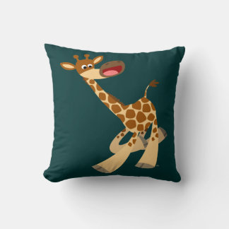 Coussin de Giraffe Ambling Cartoon