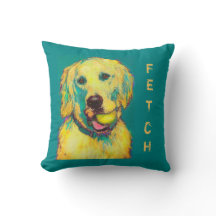 coussin de golden retriever