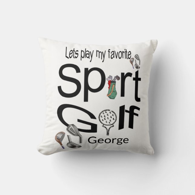 Coussin de golf sportif (Recto)
