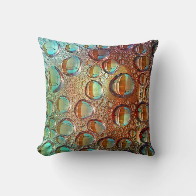 Coussin de gouttes arc-en-ciel (Recto)