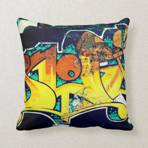 Coussin de graffiti