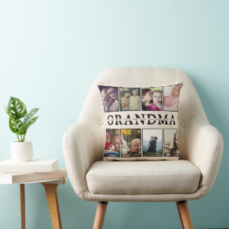 Coussin de grand-mère – 8 Photos & Noms des petits
