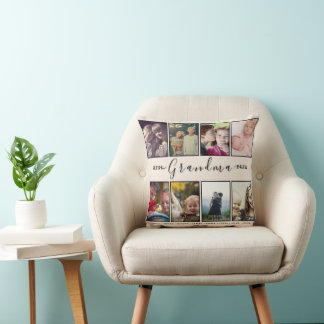 Coussin de grand-mère – 8 Photos & Noms des petits