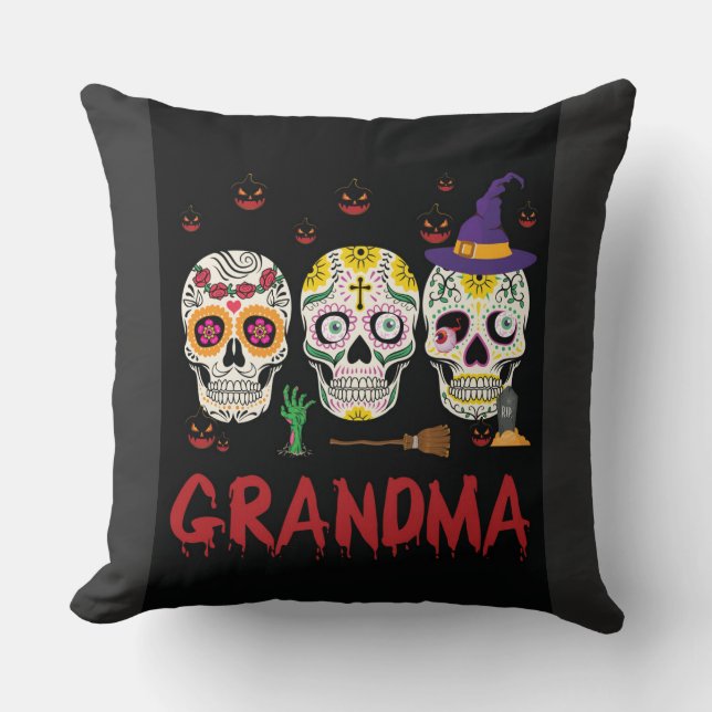 Coussin de grand-mère d'Halloween (Recto)